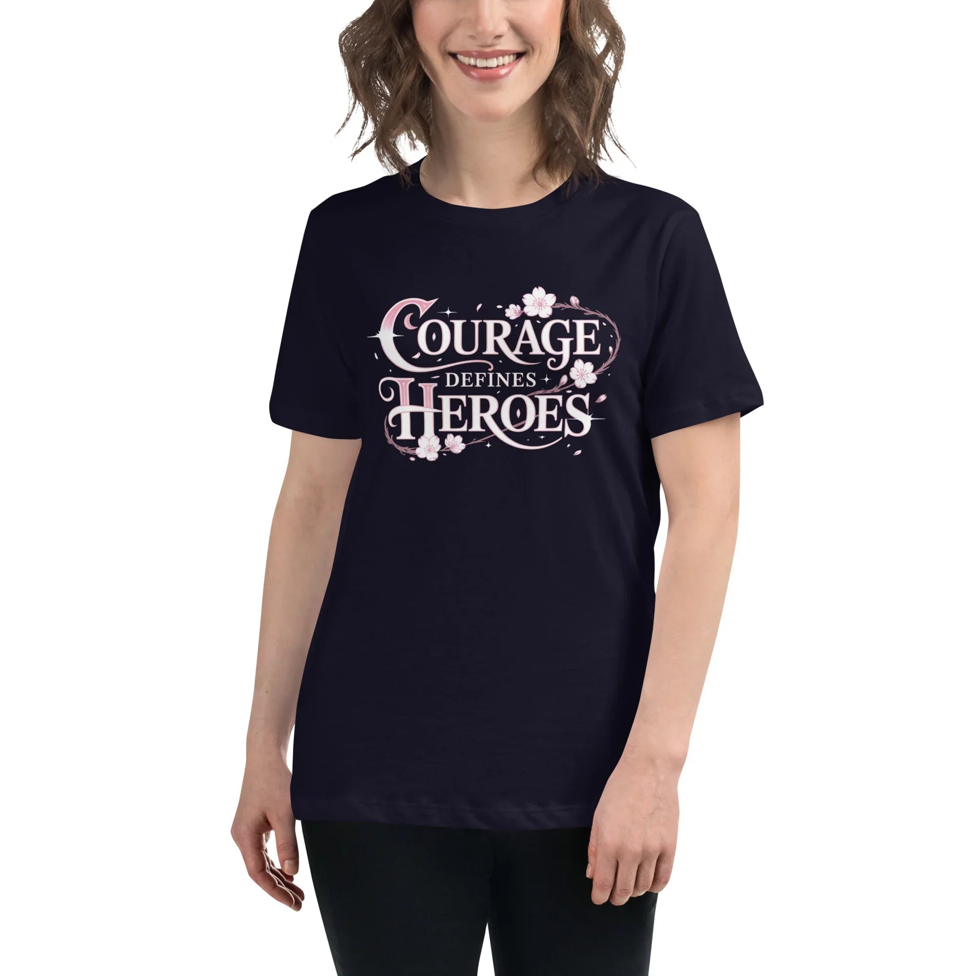 Courage Defines Heroes – JRPG Sakura T-Shirt - RaZits