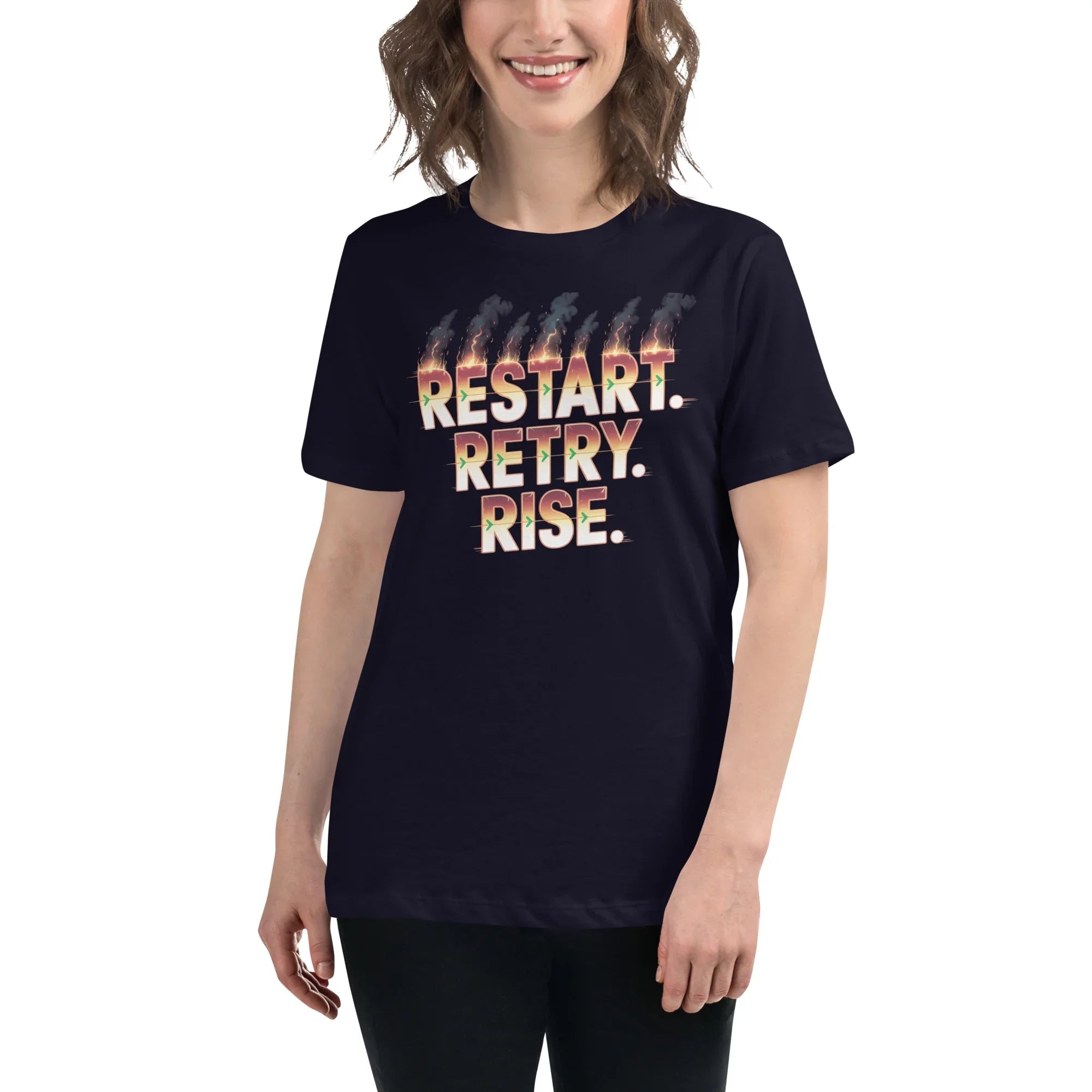 Restart Retry Rise - Rogue Like Action T-Shirt - RaZits