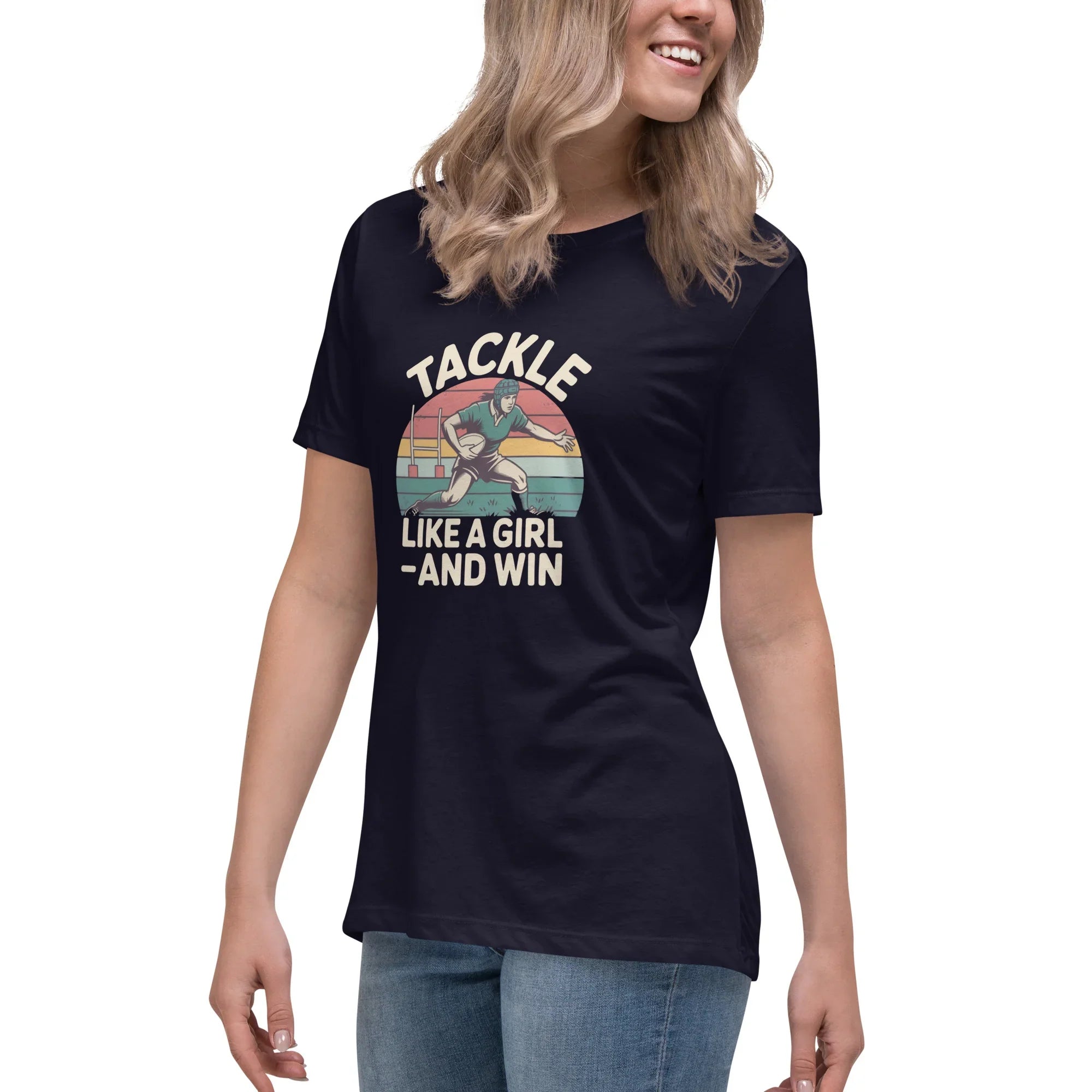 Tackle Like a Girl Tee – Win Bold Rugby Style - RaZits