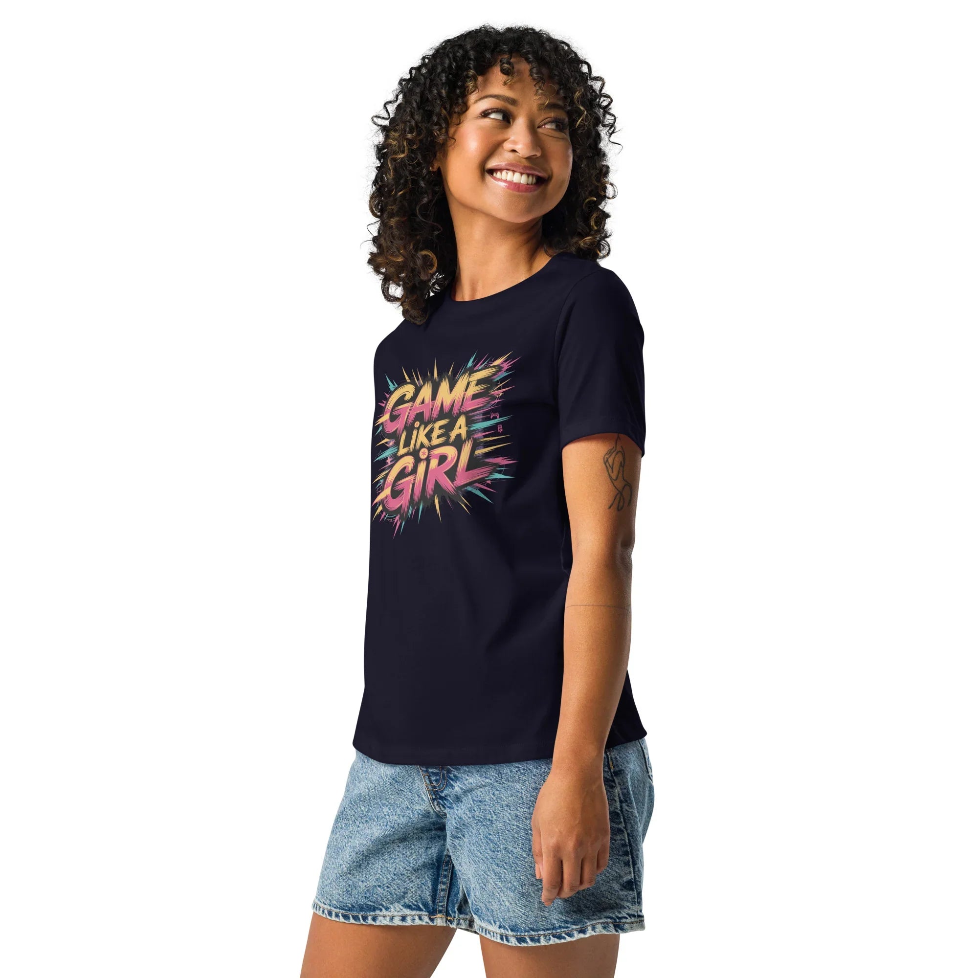 Game Like a Girl Shirt – Bold Neon Gamer Tee - RaZits