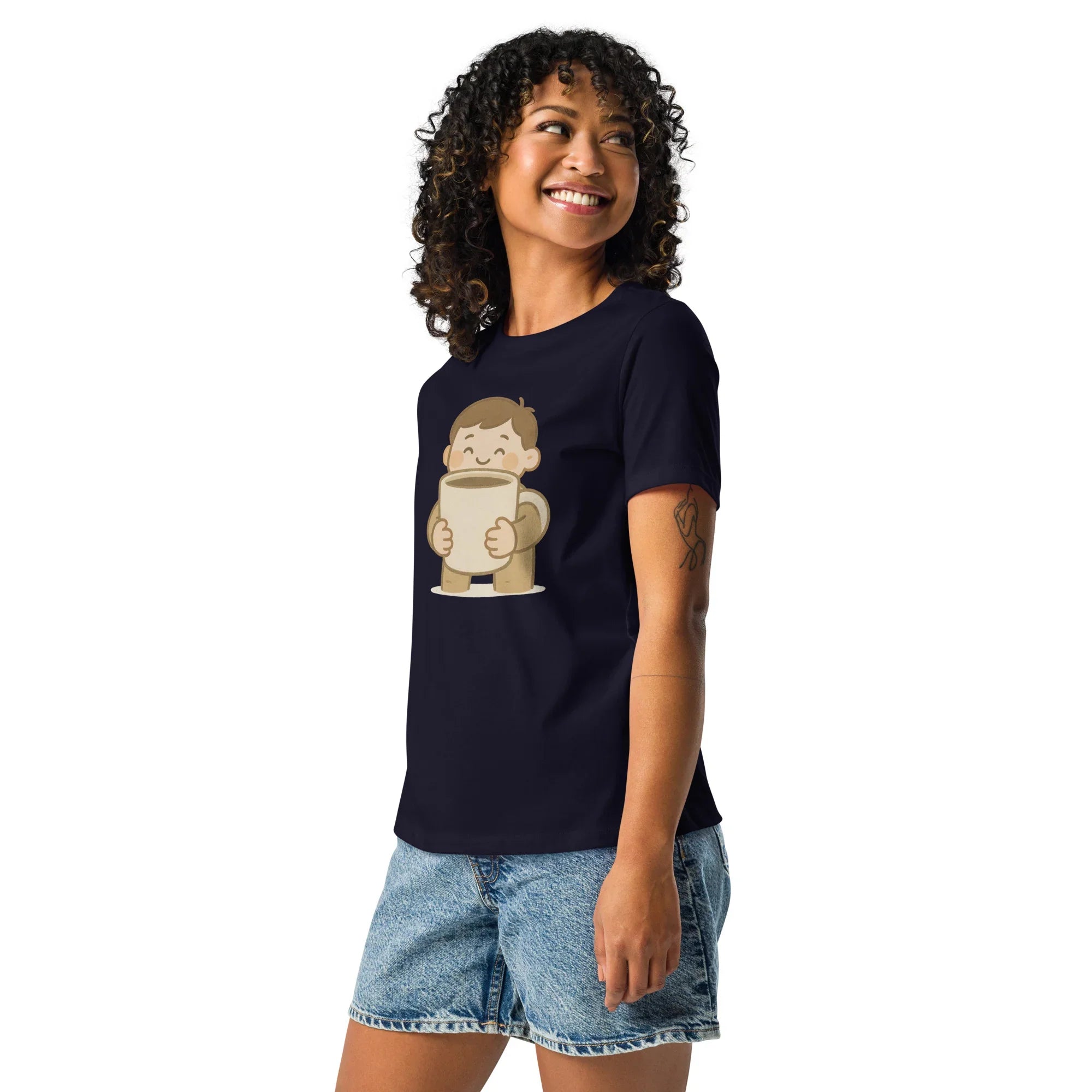 Big Mug Energy Tee – Happy Boy Coffee Design - RaZits