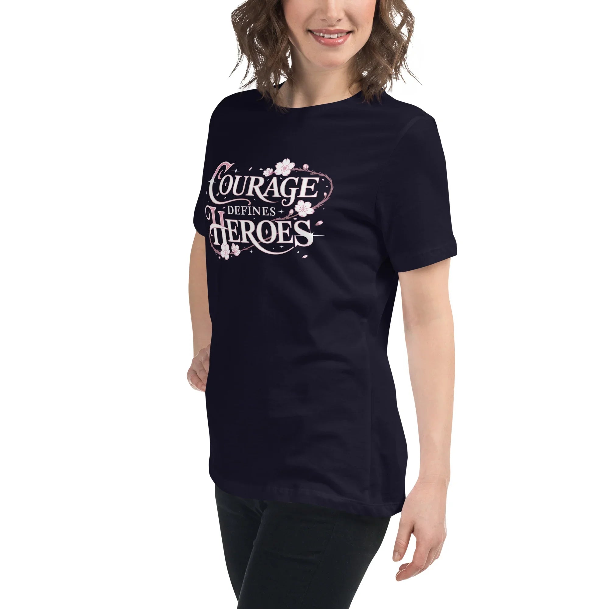 Courage Defines Heroes – JRPG Sakura T-Shirt - RaZits