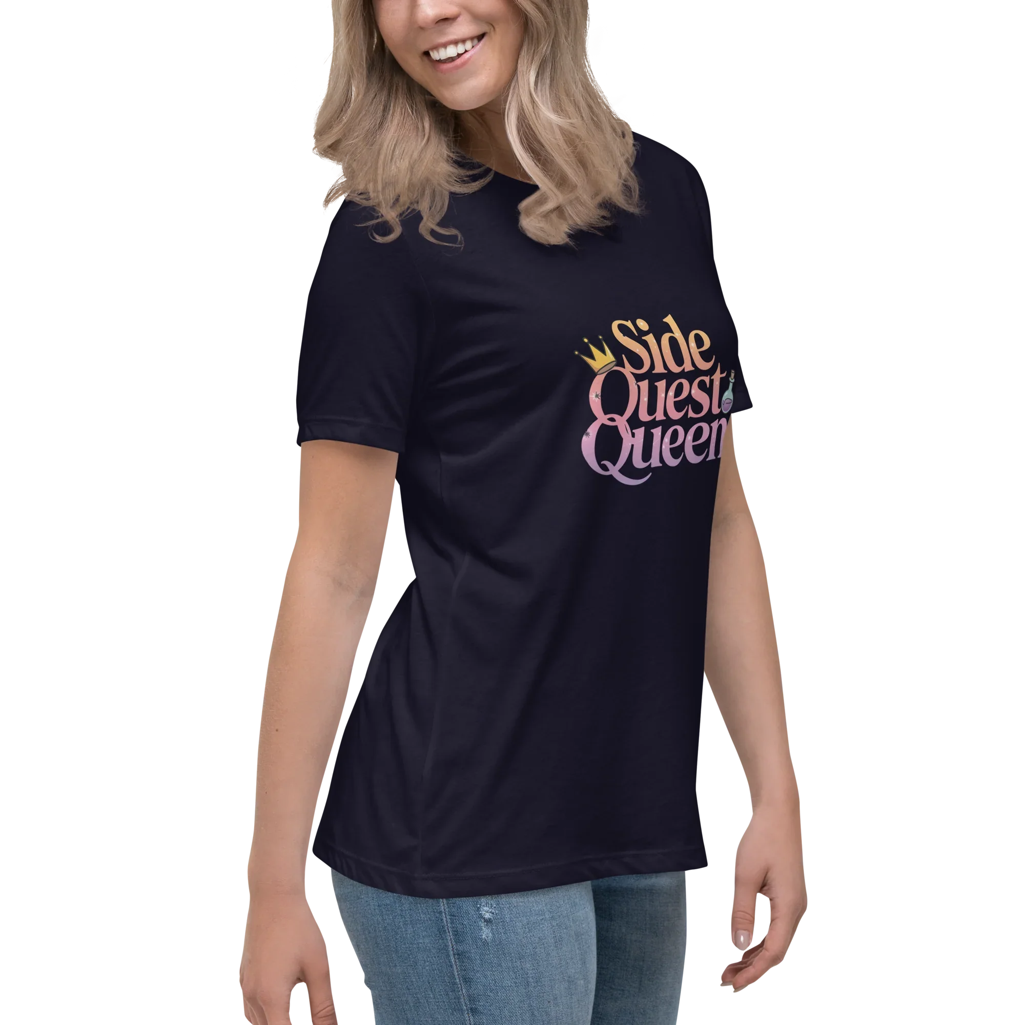 Side Quest Queen Shirt – Fantasy Gamer Girl Tee - RaZits