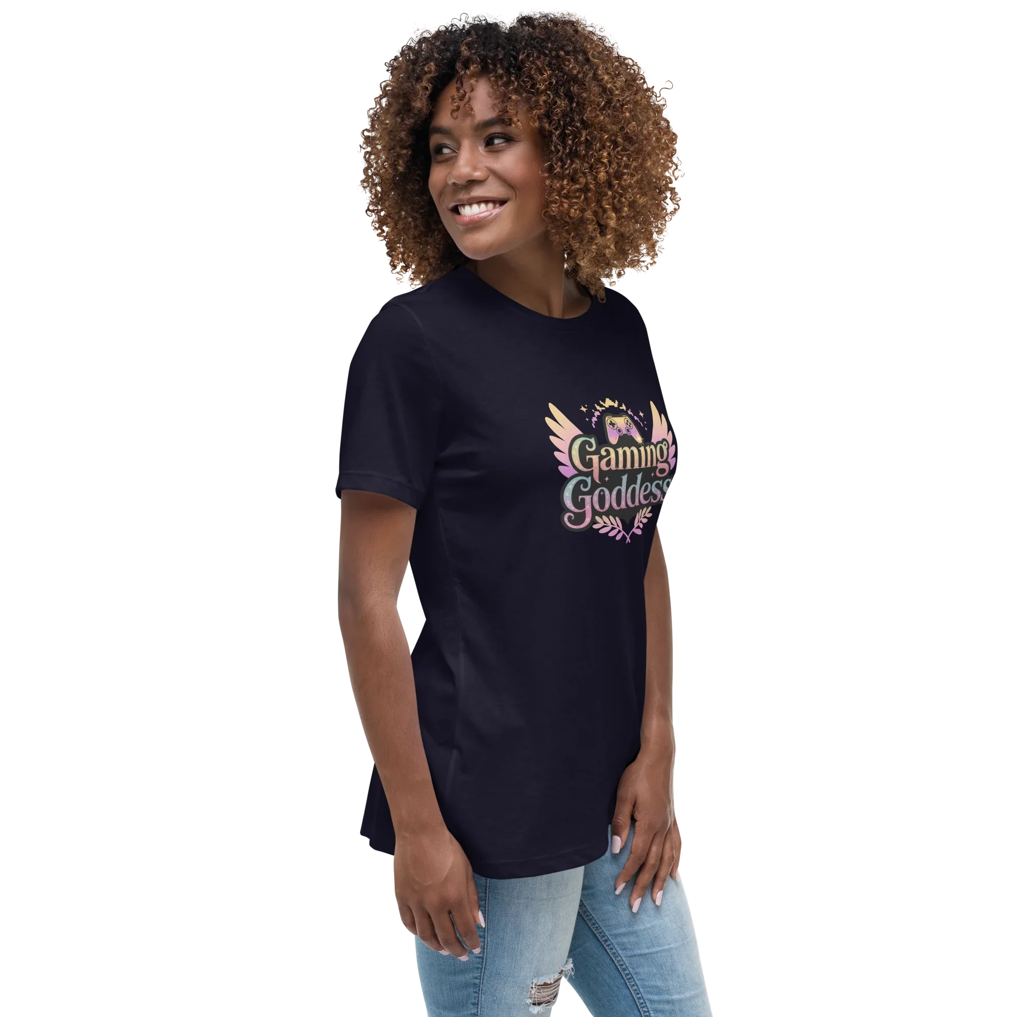 Gaming Goddess Tee – Winged Gamer Girl Shirt - RaZits