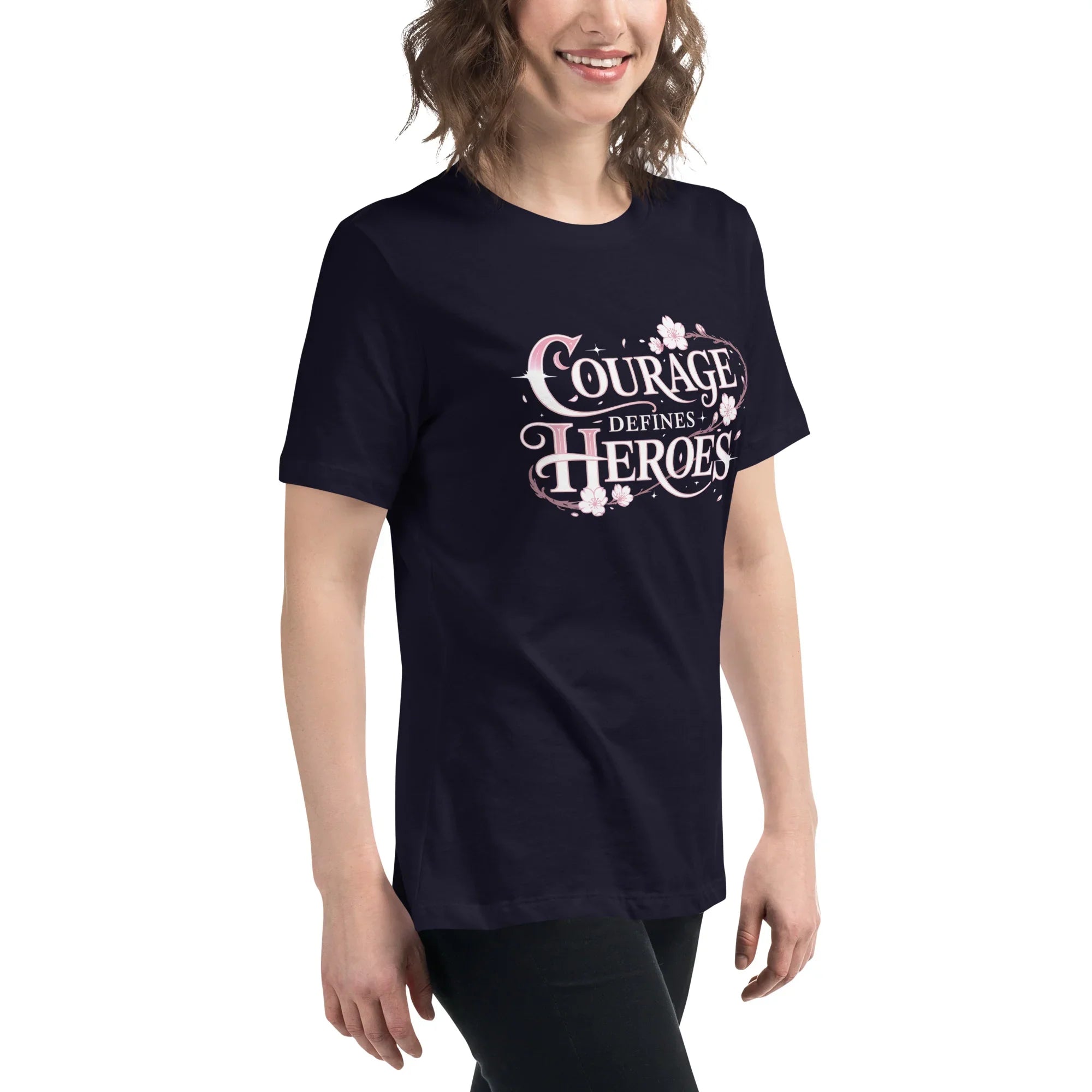 Courage Defines Heroes – JRPG Sakura T-Shirt - RaZits