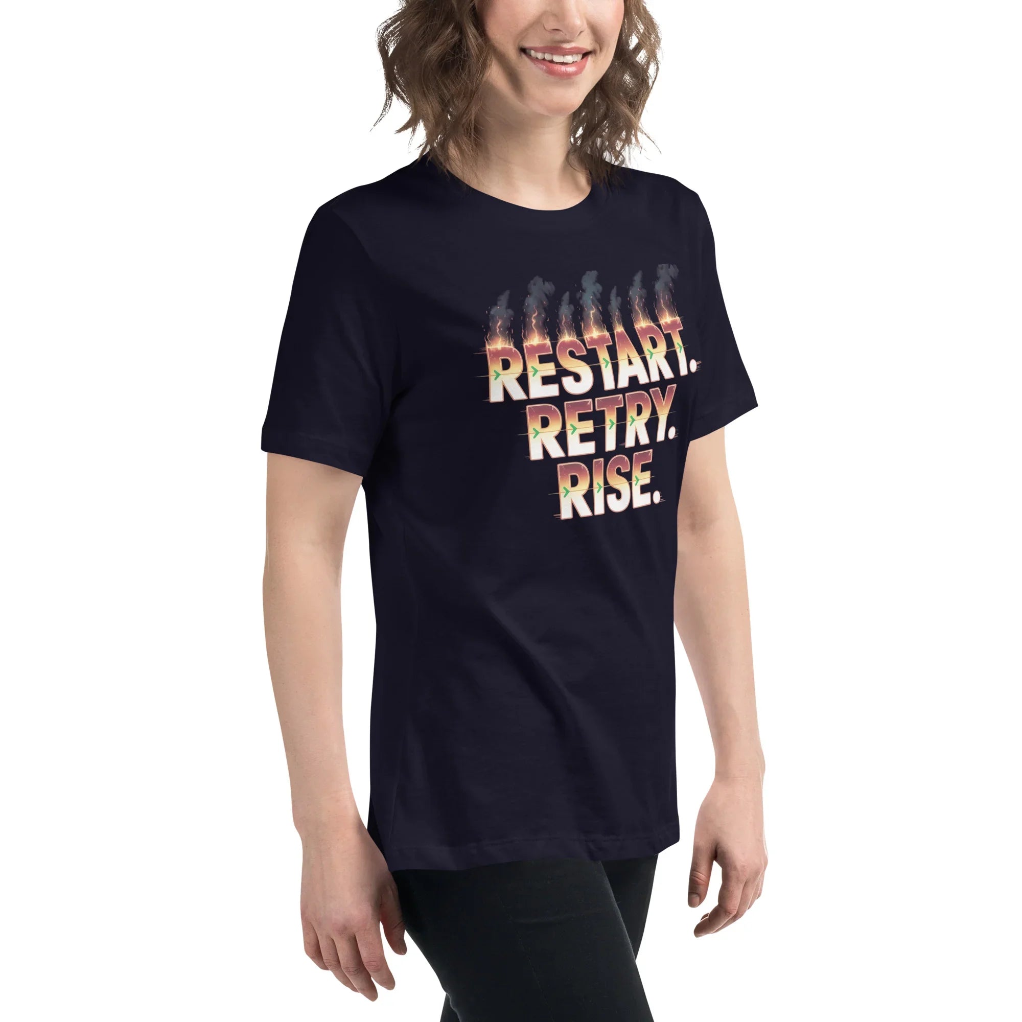 Restart Retry Rise - Rogue Like Action T-Shirt - RaZits
