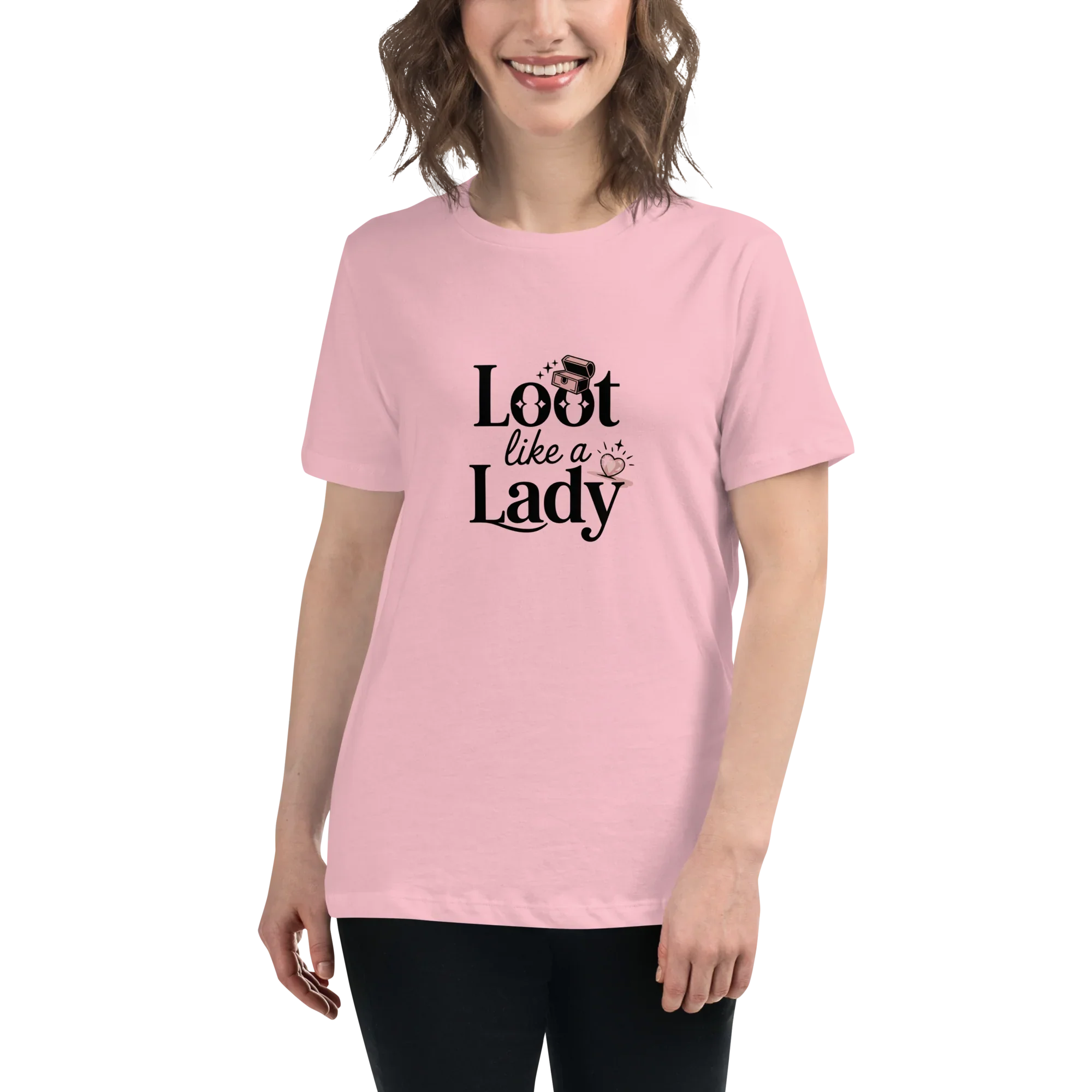 Loot Like a Lady Shirt – Red Gamer Girl Tee - RaZits