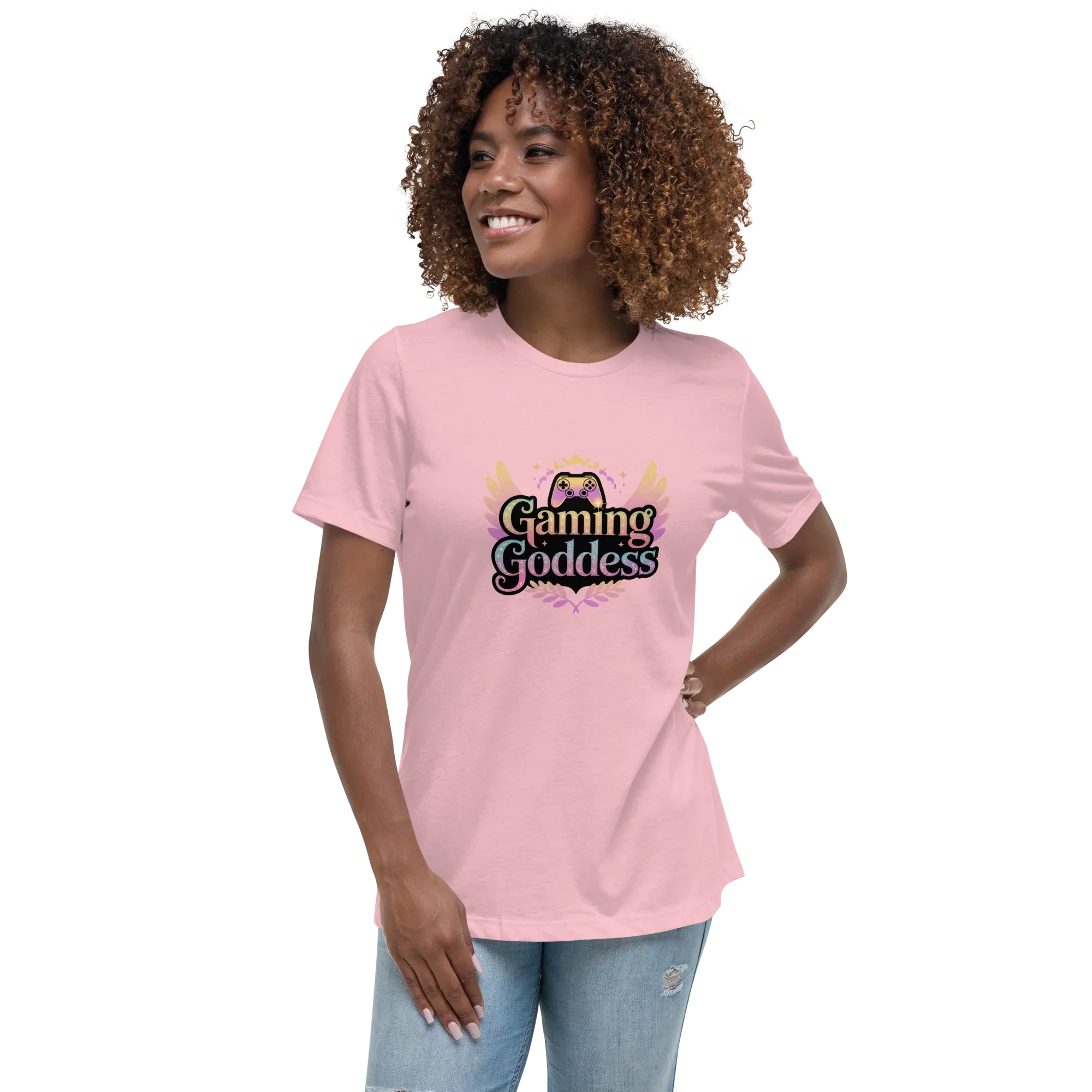 Gaming Goddess Tee – Winged Gamer Girl Shirt - RaZits