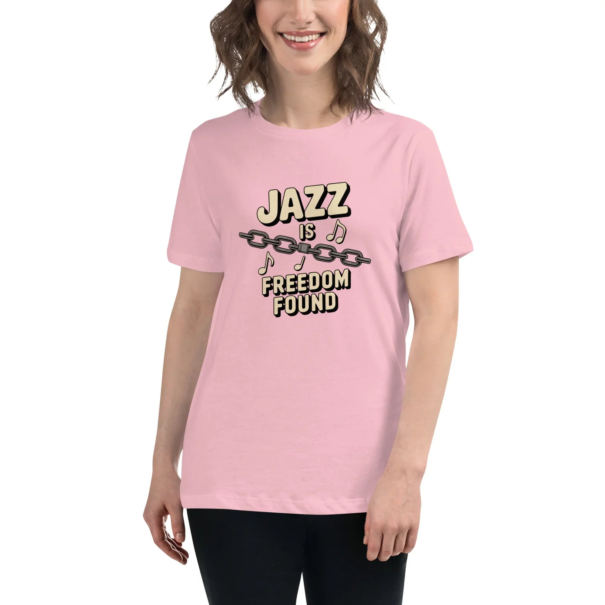 Jazz Is Freedom Found – Relaxed Fit Cotton Tee - RaZits