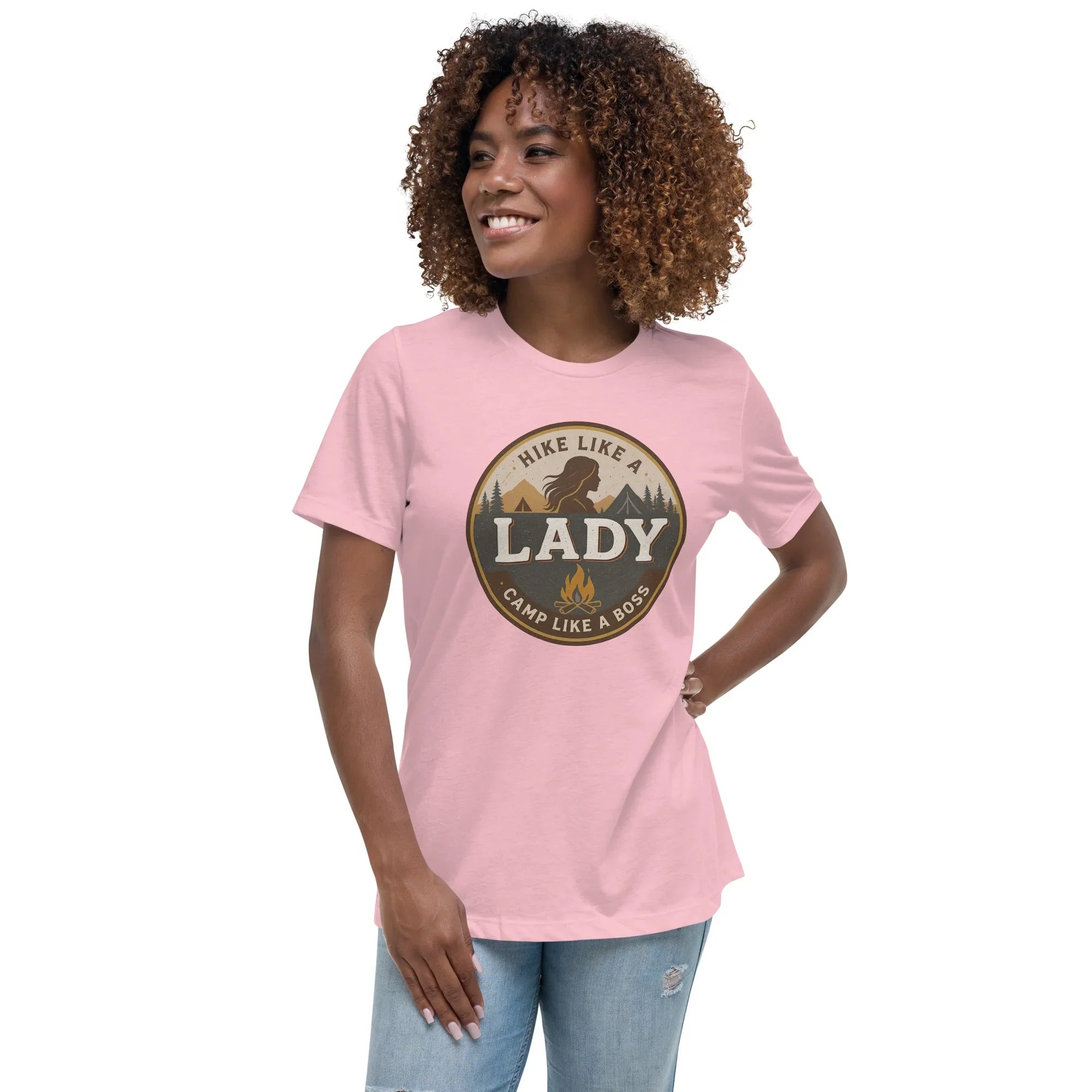 Camp Like a Boss Tee – Hike Like a Lady Graphic Shirt - RaZits
