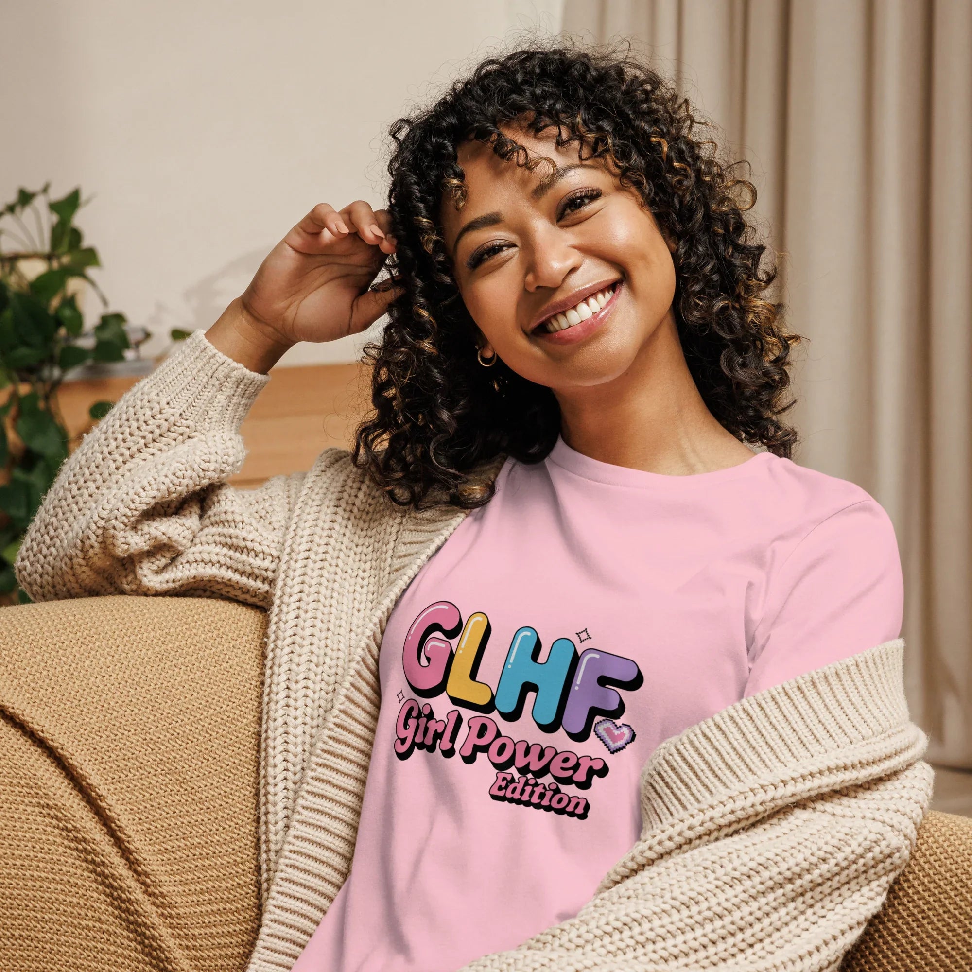 Girl Power T-Shirt – GLHF Pastel Gamer Tee for Women - RaZits