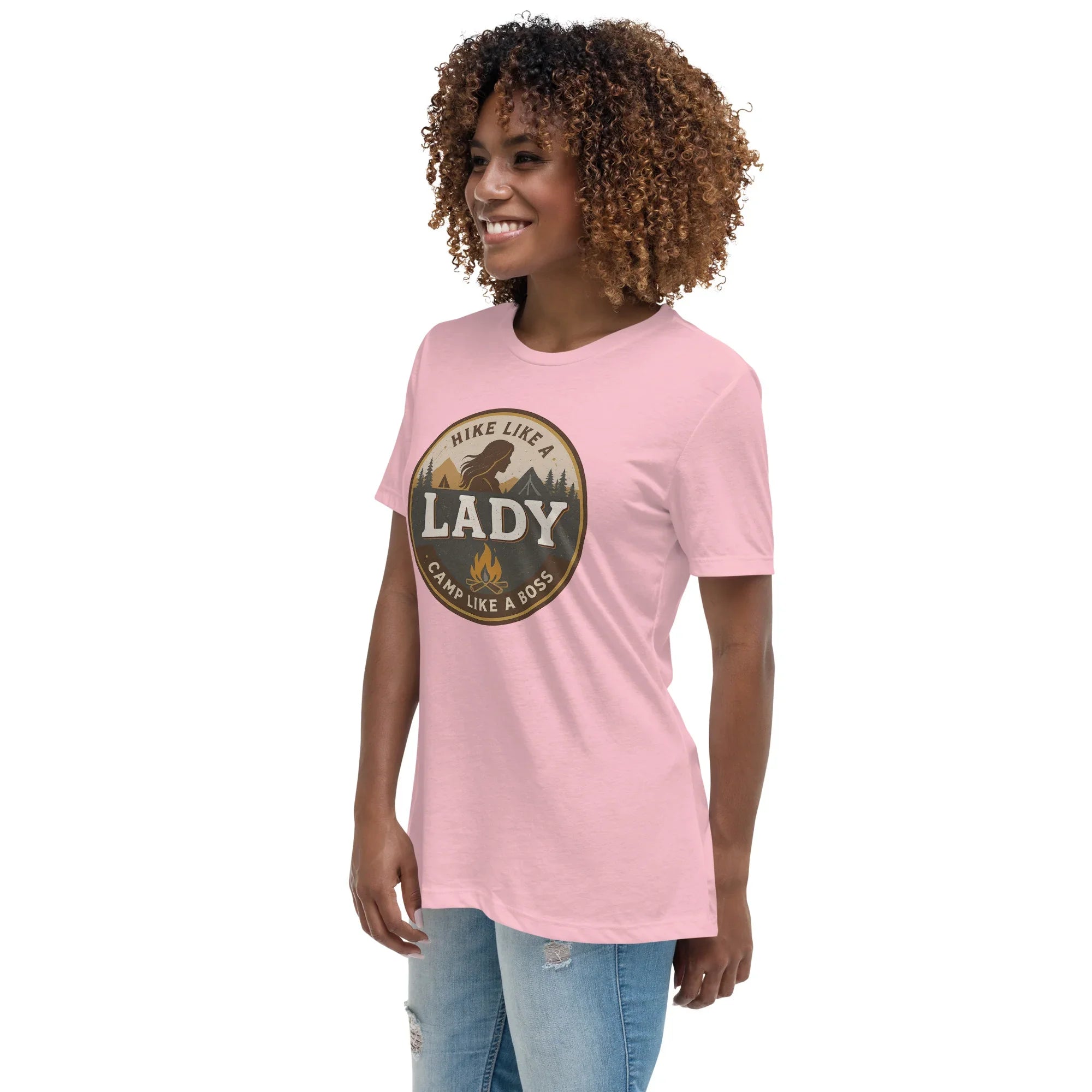 Camp Like a Boss Tee – Hike Like a Lady Graphic Shirt - RaZits
