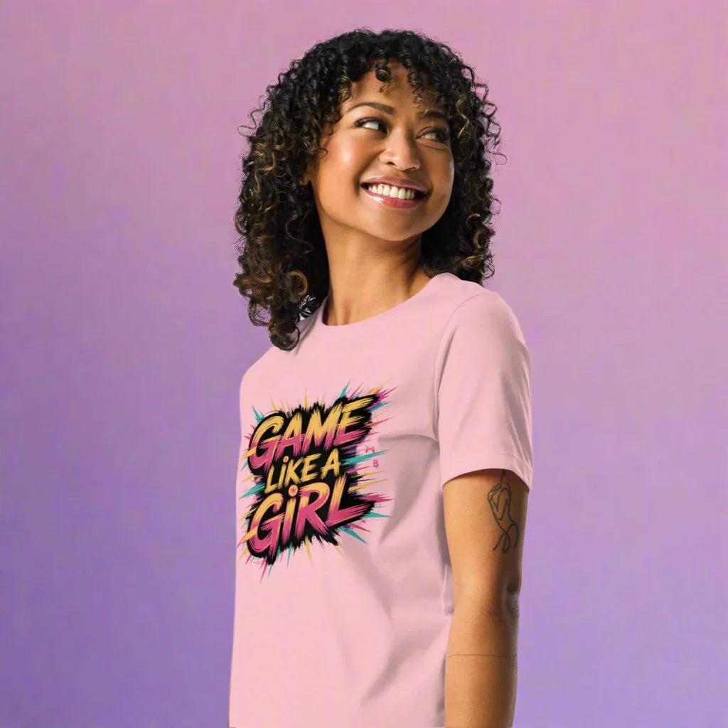 Game Like a Girl Shirt – Bold Neon Gamer Tee - RaZits