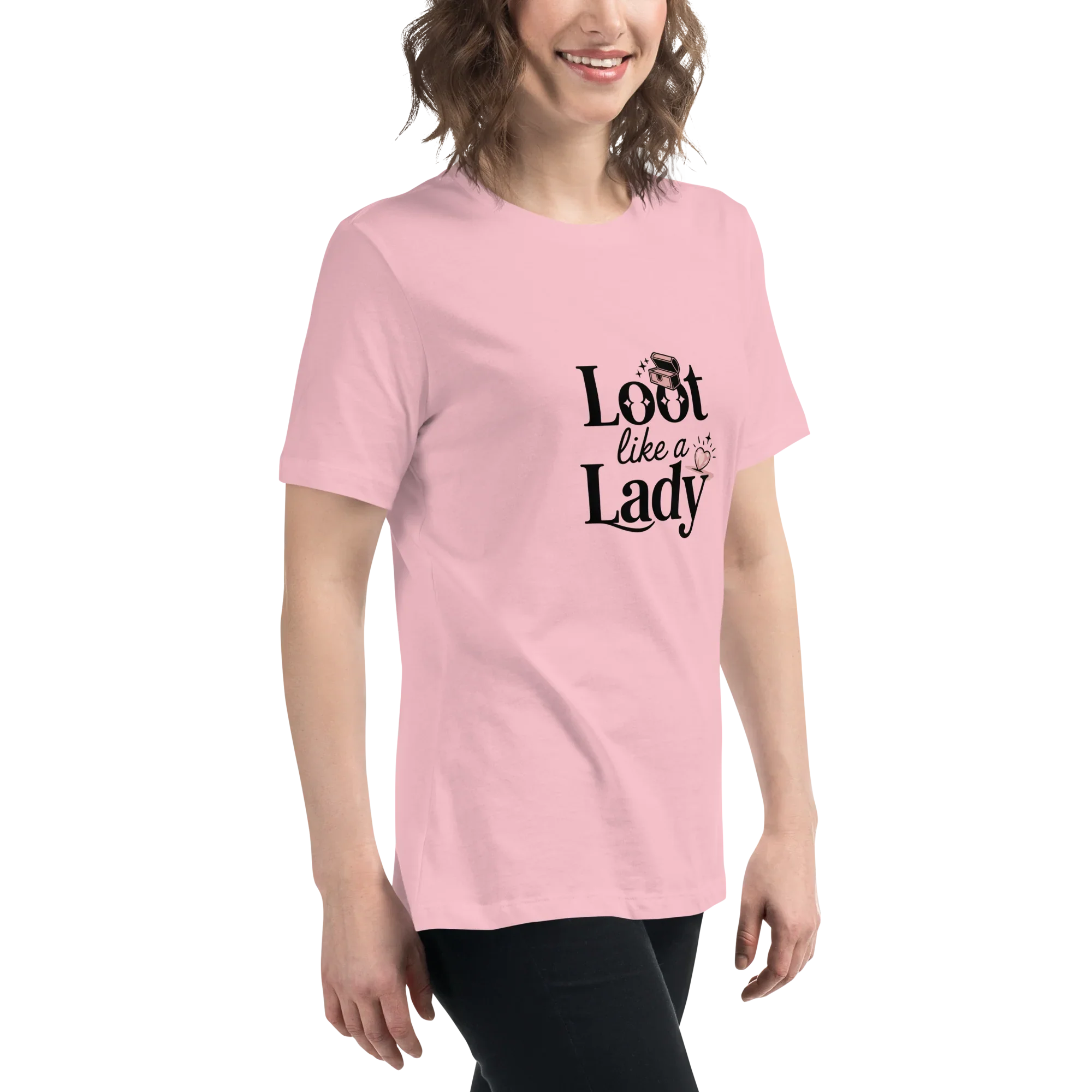 Loot Like a Lady Shirt – Red Gamer Girl Tee - RaZits