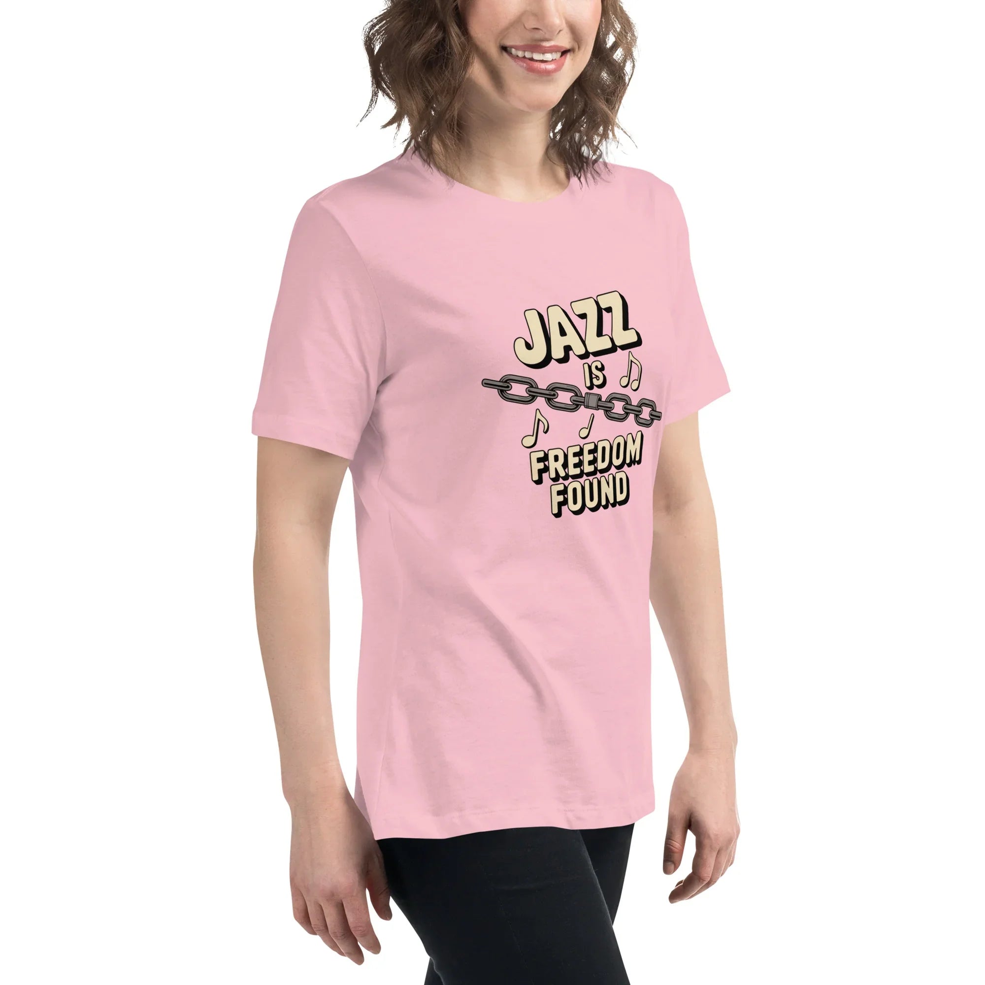 Jazz Is Freedom Found – Relaxed Fit Cotton Tee - RaZits