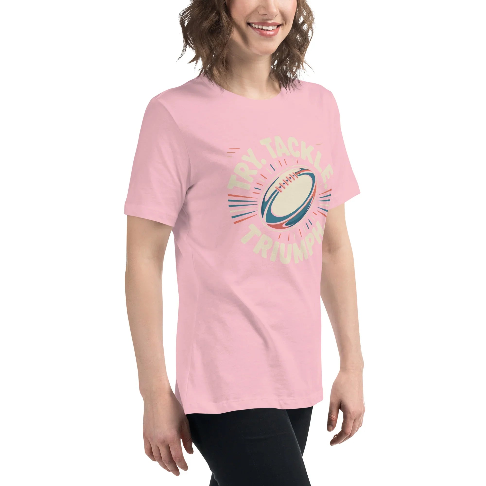 Try Tackle Triumph Tee – Motivational Rugby Graphic - RaZits