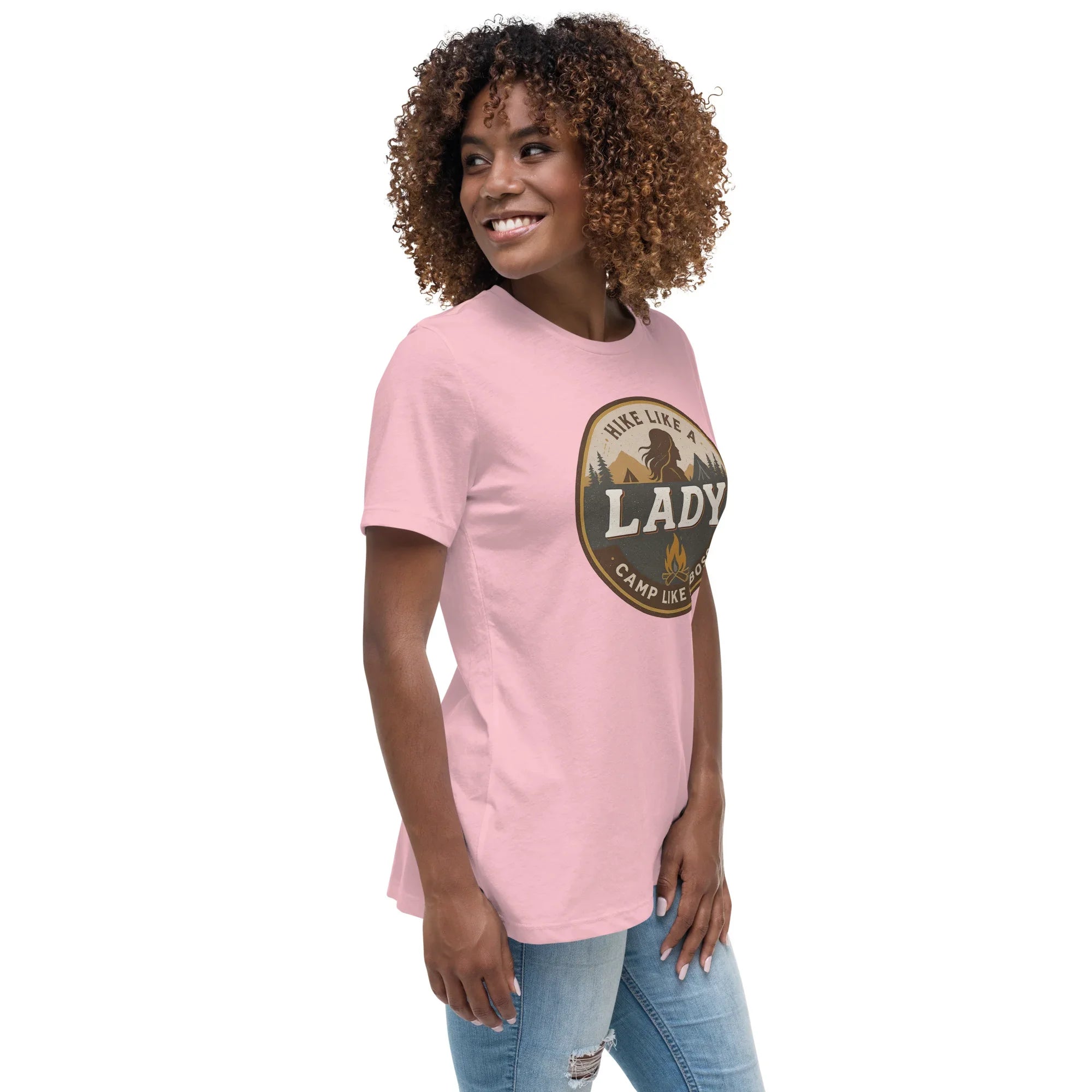 Camp Like a Boss Tee – Hike Like a Lady Graphic Shirt - RaZits