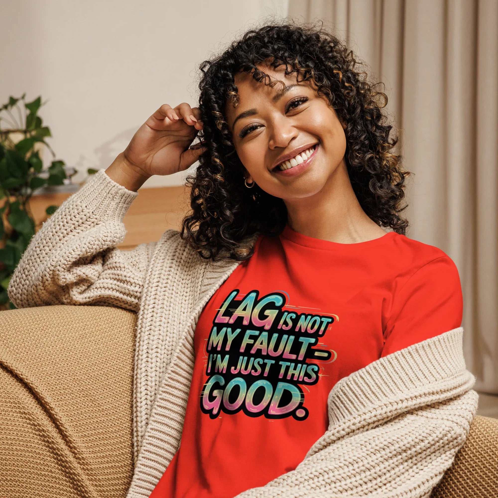 Lag Is Not My Fault Shirt – Funny Gamer Girl Tee - RaZits