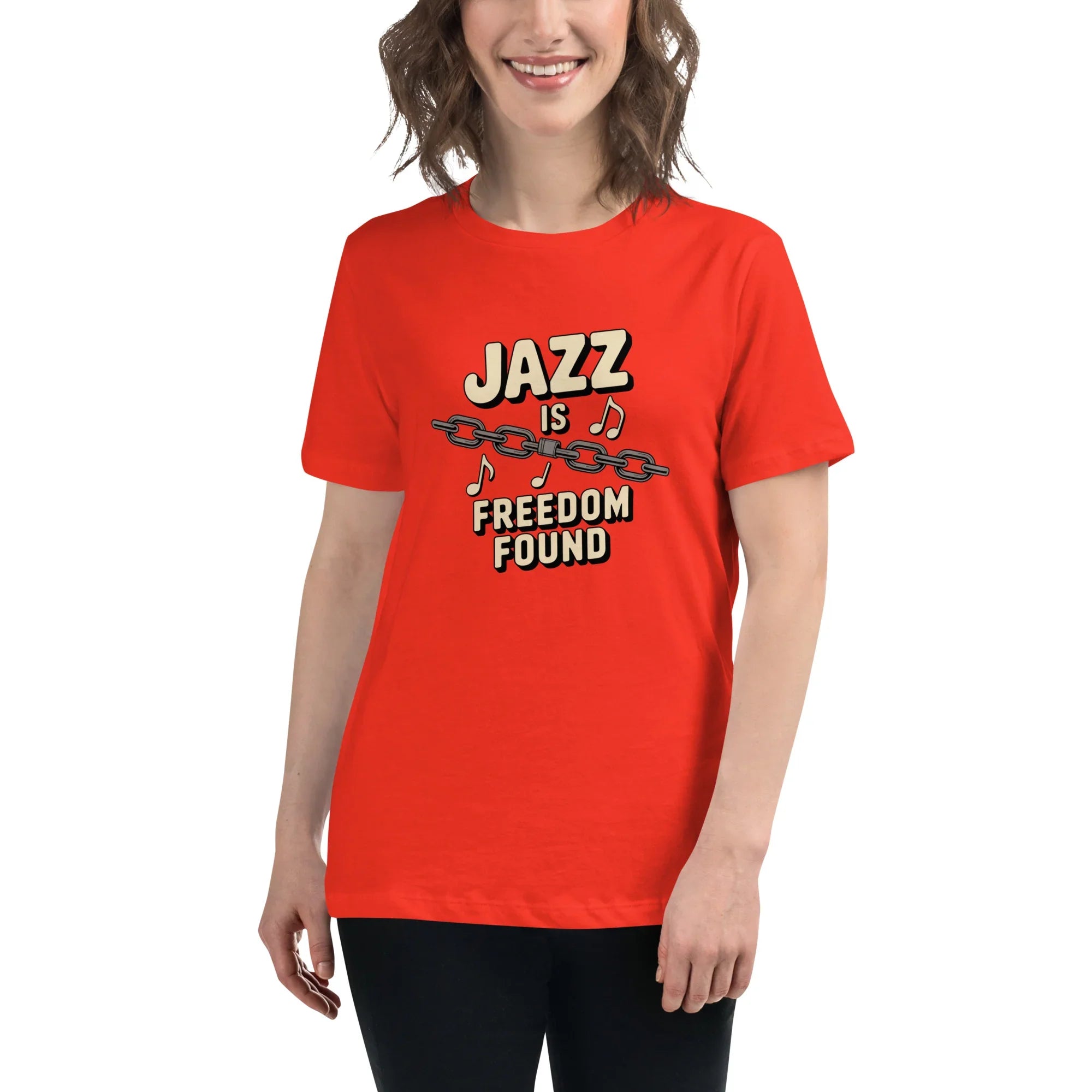Jazz Is Freedom Found – Relaxed Fit Cotton Tee - RaZits