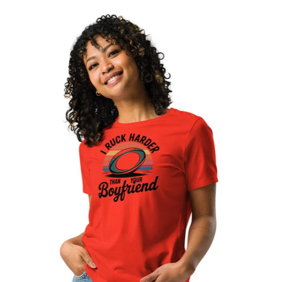 I Ruck Harder Tee – Bold Women's Rugby Statement - RaZits