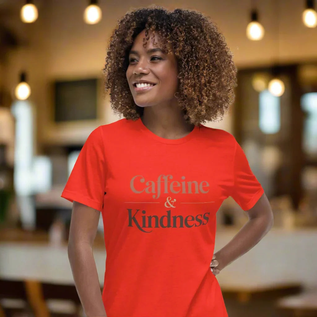 Caffeine & Kindness Minimalist Tee - RaZits