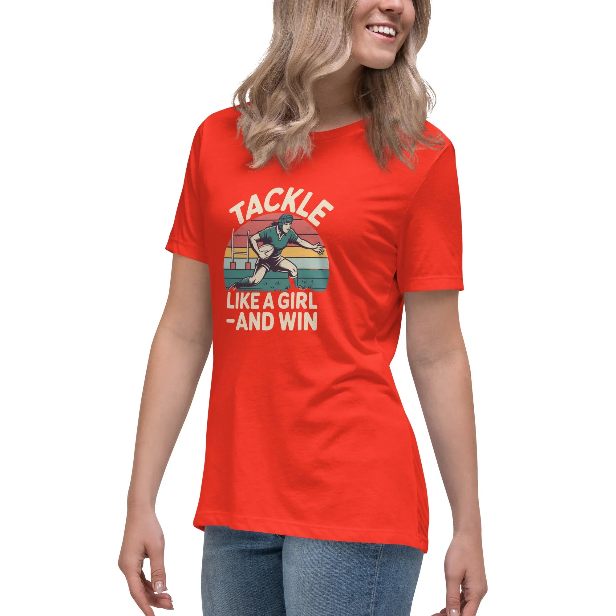 Tackle Like a Girl Tee – Win Bold Rugby Style - RaZits