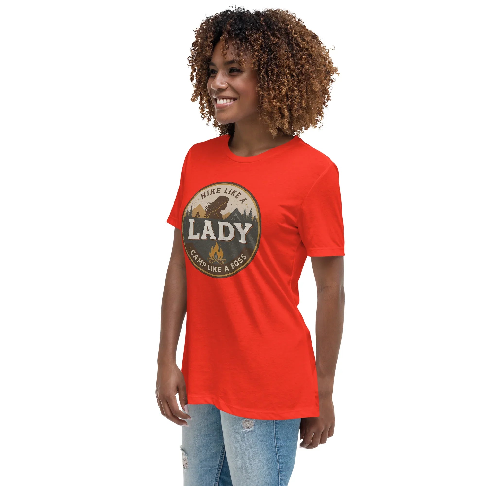 Camp Like a Boss Tee – Hike Like a Lady Graphic Shirt - RaZits