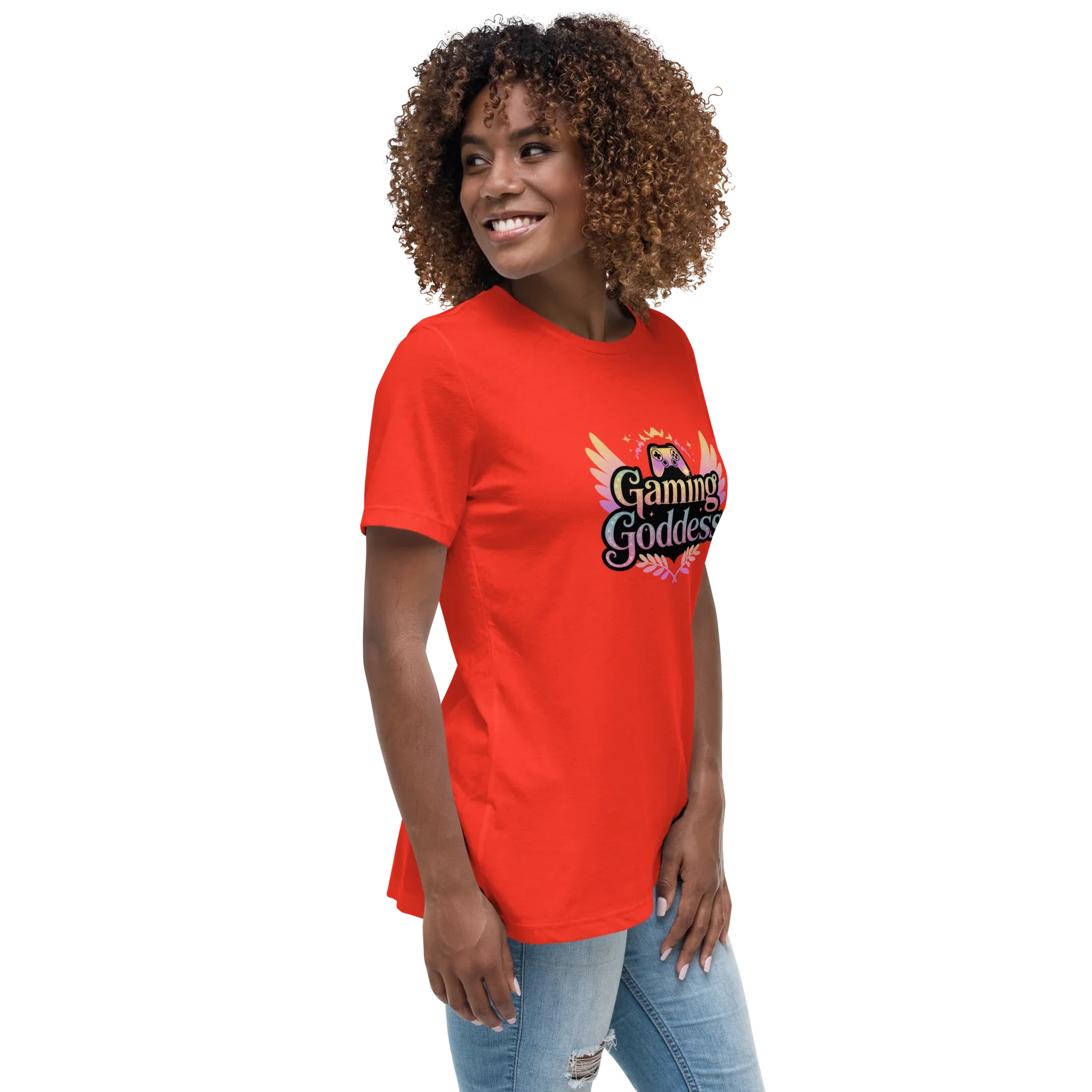 Gaming Goddess Tee – Winged Gamer Girl Shirt - RaZits