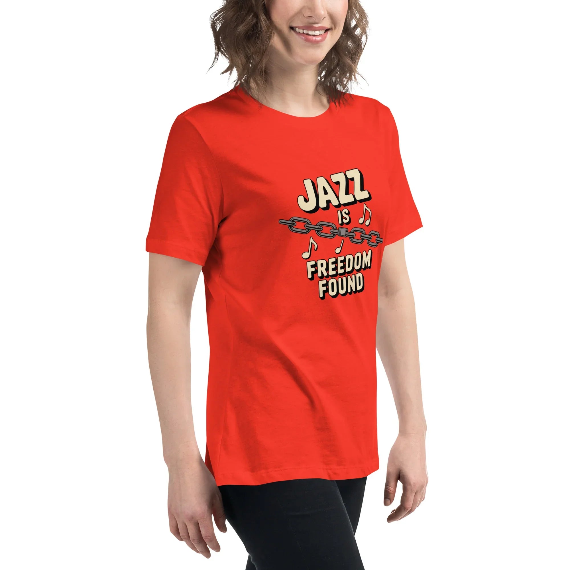 Jazz Is Freedom Found – Relaxed Fit Cotton Tee - RaZits