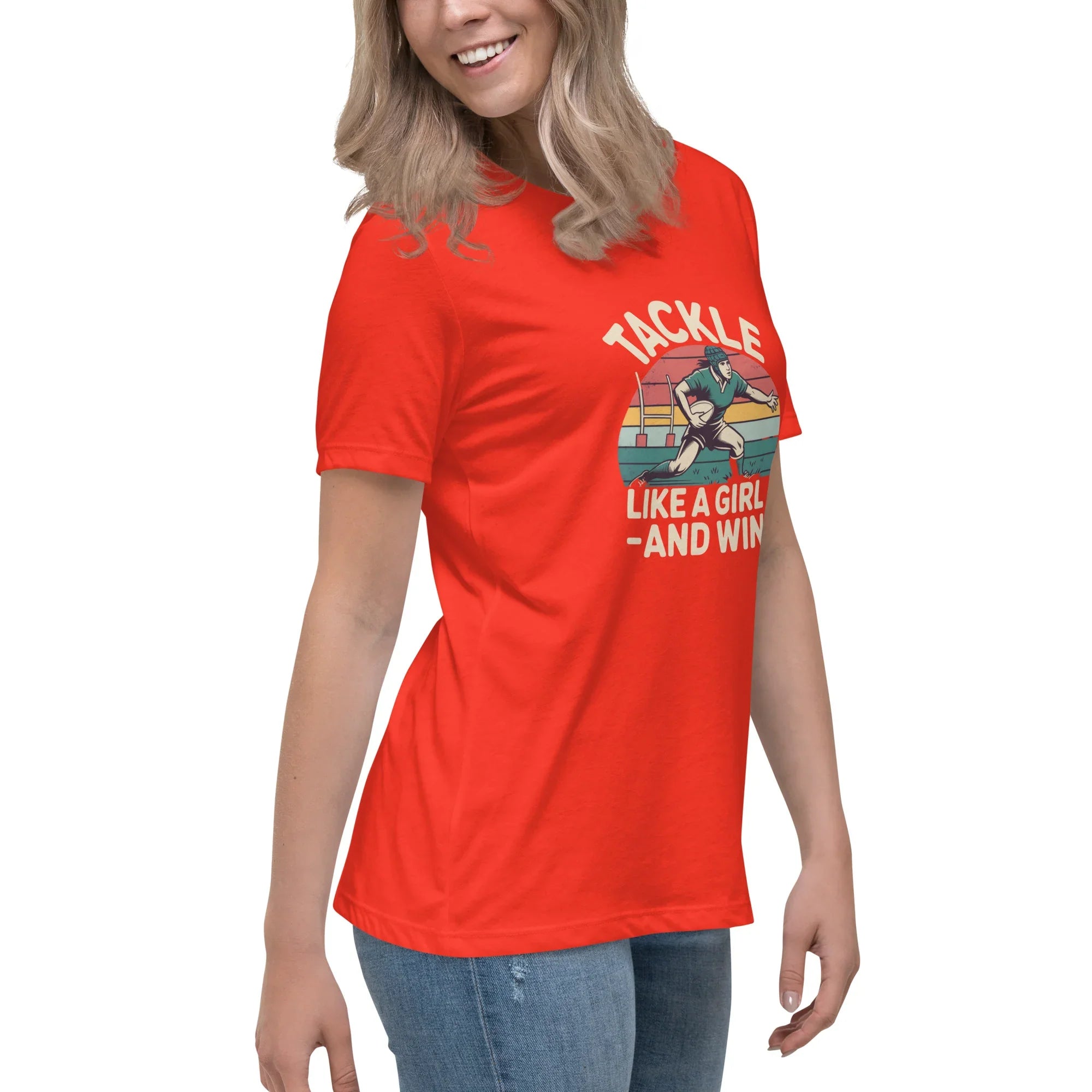Tackle Like a Girl Tee – Win Bold Rugby Style - RaZits