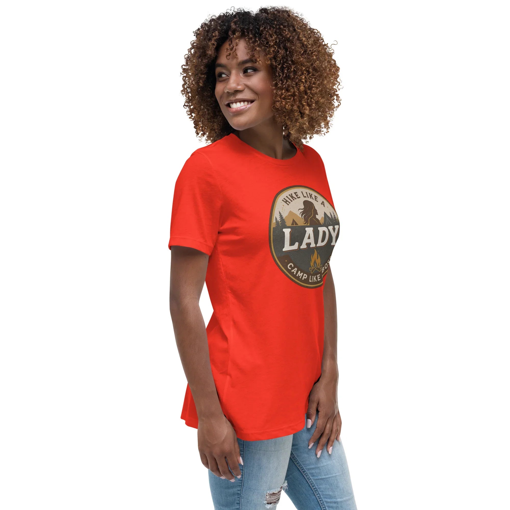 Camp Like a Boss Tee – Hike Like a Lady Graphic Shirt - RaZits