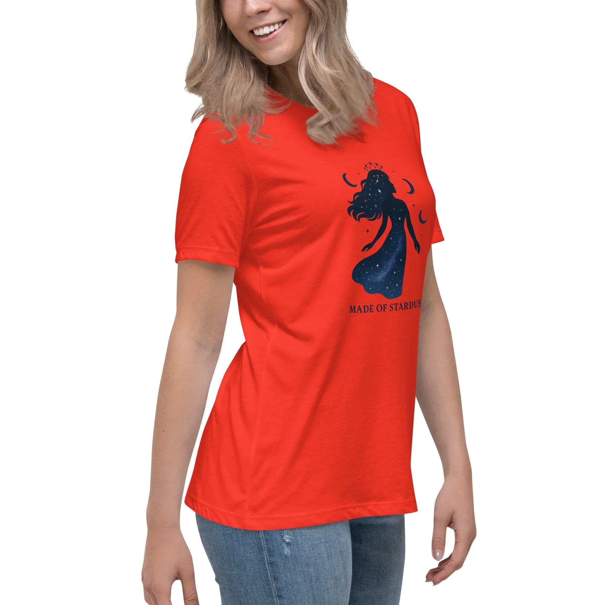 Made of Stardust T-Shirt – Cosmic Goddess Silhouette - RaZits