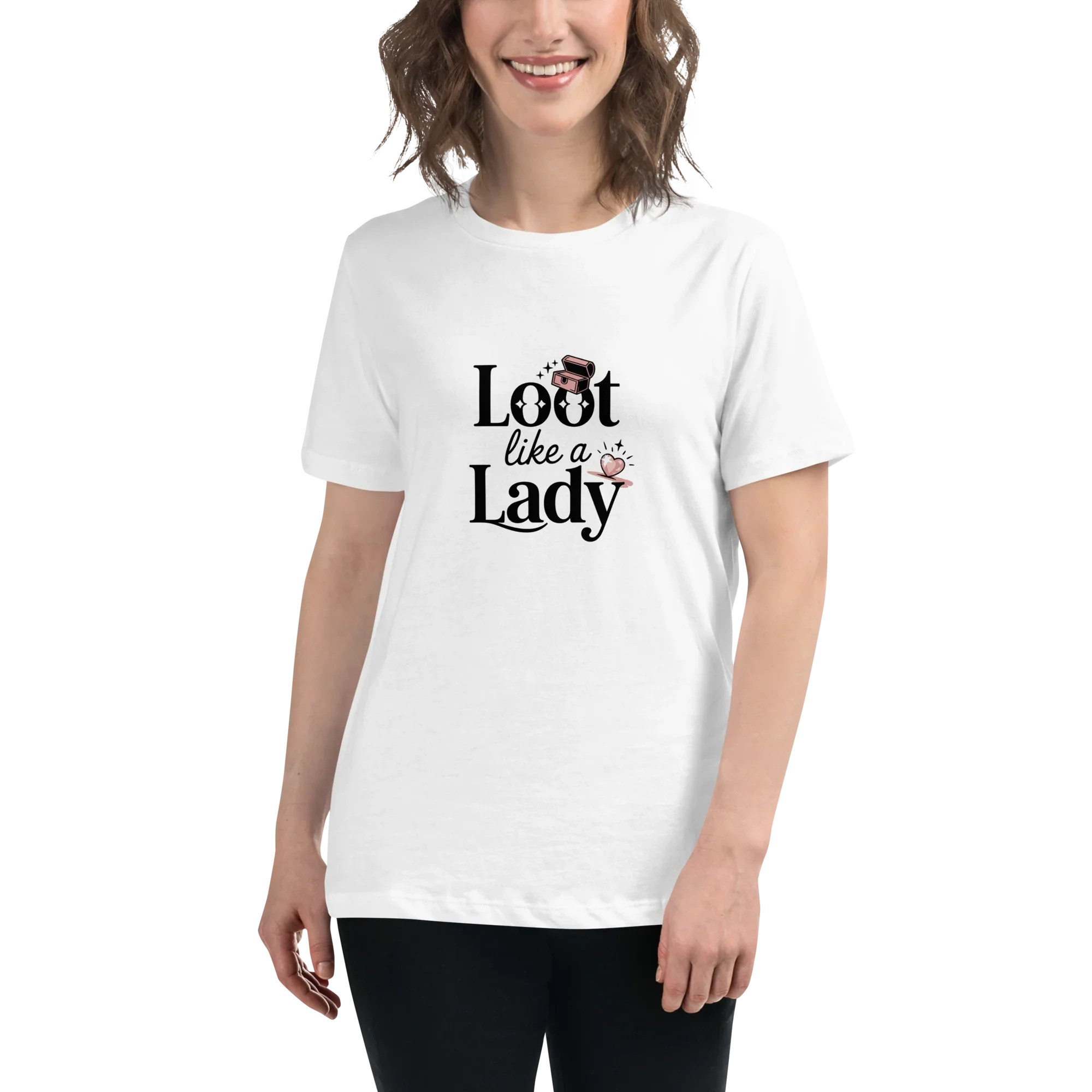 Loot Like a Lady Shirt – Red Gamer Girl Tee - RaZits