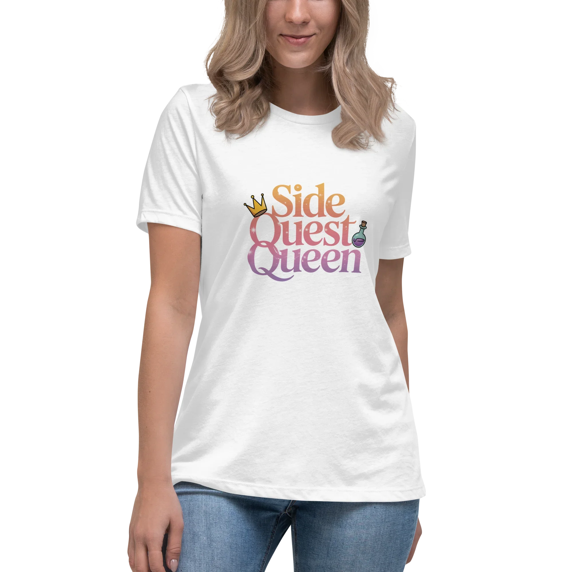 Side Quest Queen Shirt – Fantasy Gamer Girl Tee - RaZits