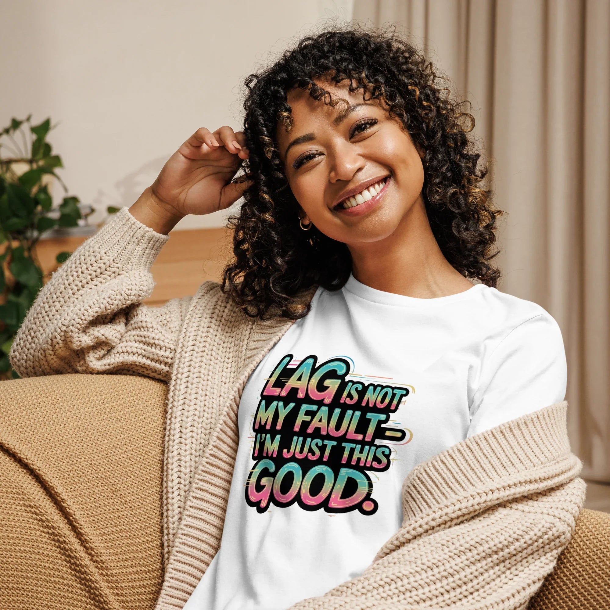 Lag Is Not My Fault Shirt – Funny Gamer Girl Tee - RaZits