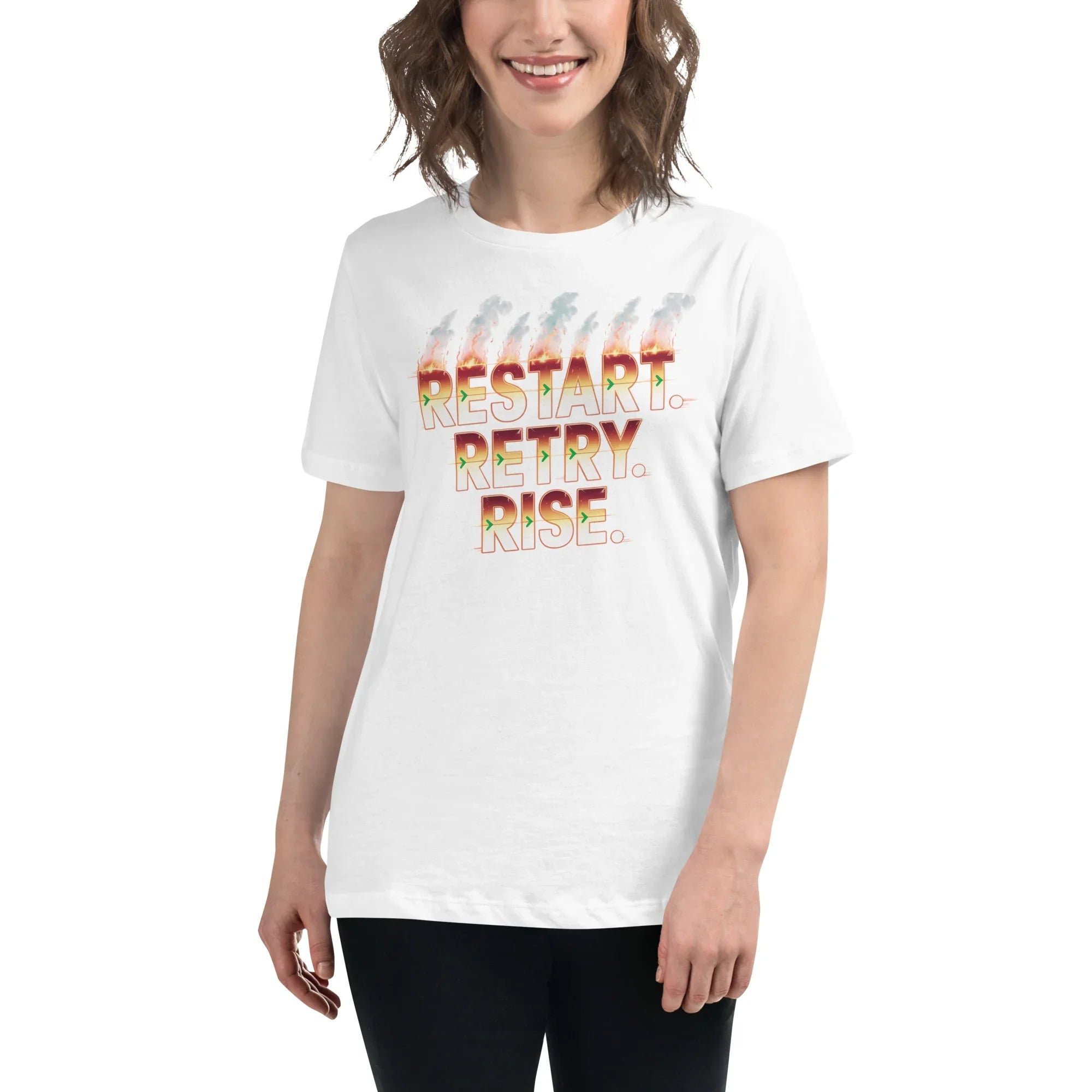 Restart Retry Rise - Rogue Like Action T-Shirt - RaZits
