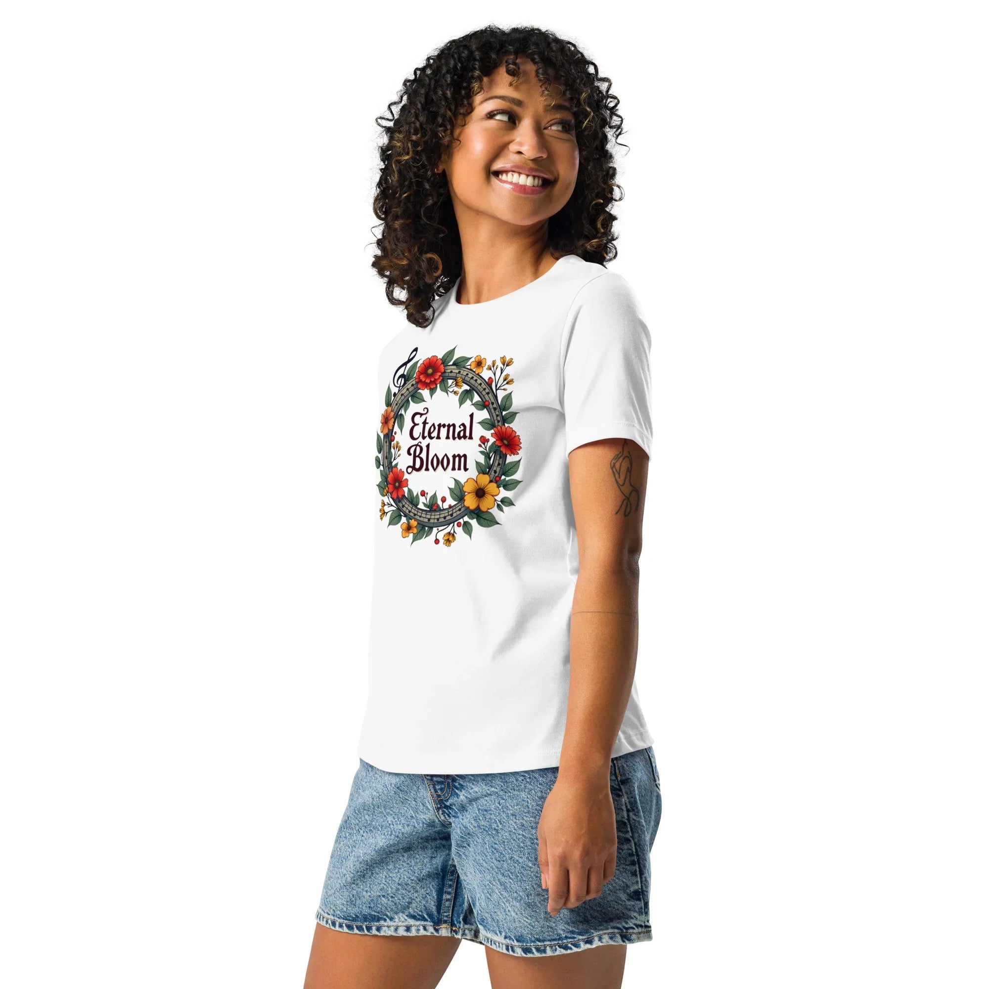 Eternal Bloom Tee – Digital Floral Glow Shirt - RaZits
