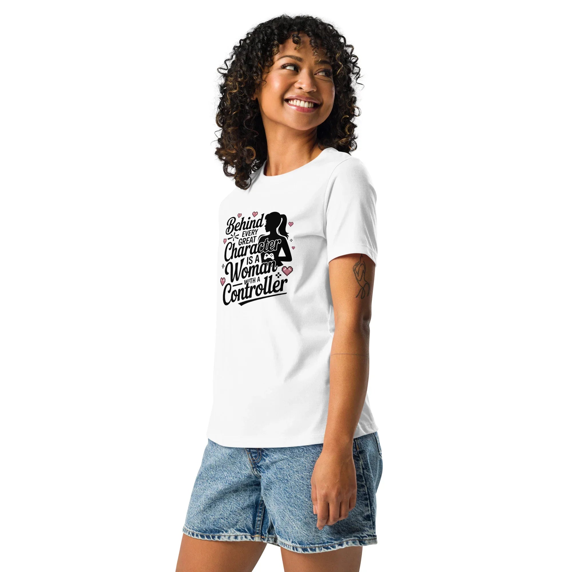 Behind Every Great Character Tee – Gamer Girl Shirt - RaZits