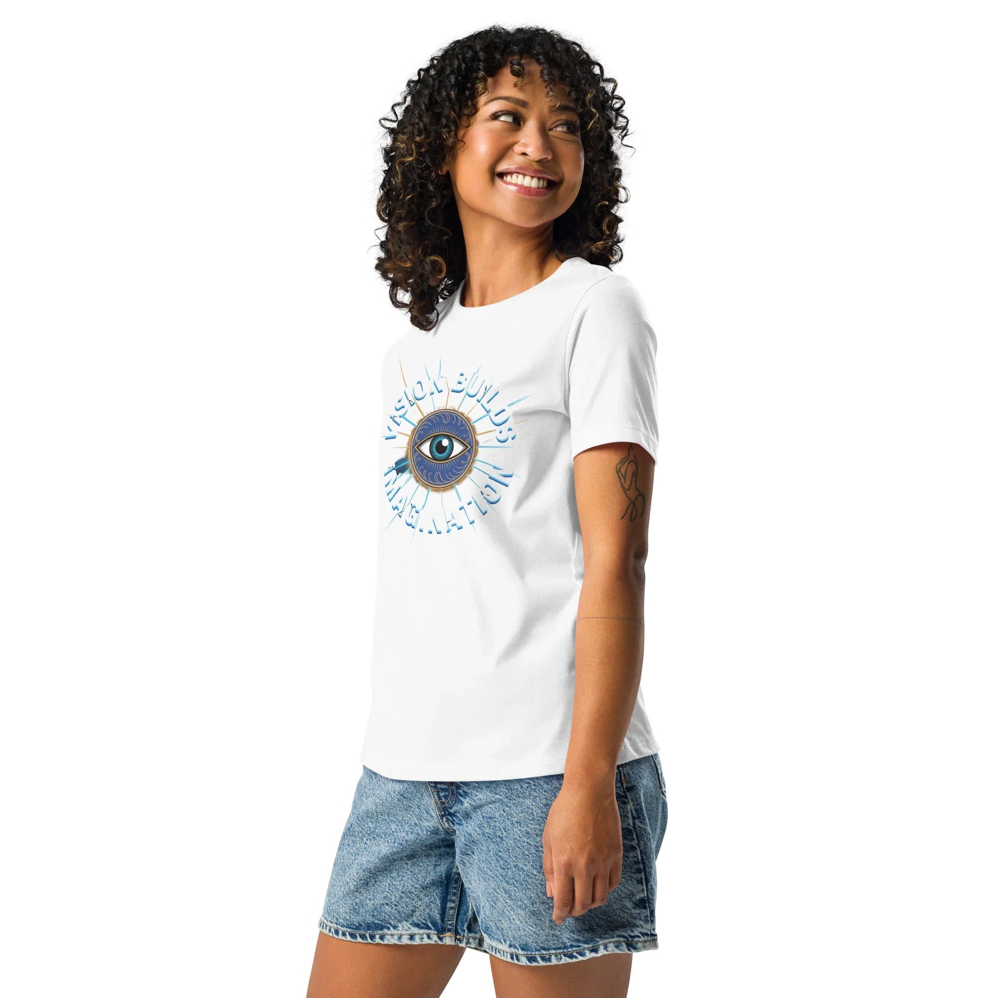 Vision Builds Imagination Shirt – Cosmic Eye Adventure Graphic Tee - RaZits