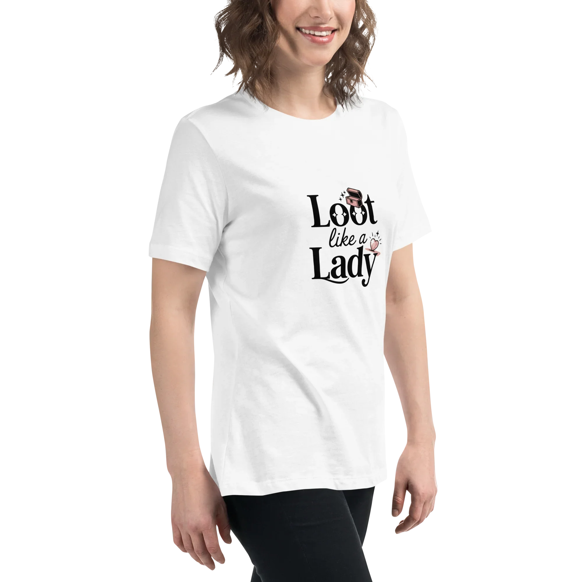 Loot Like a Lady Shirt – Red Gamer Girl Tee - RaZits