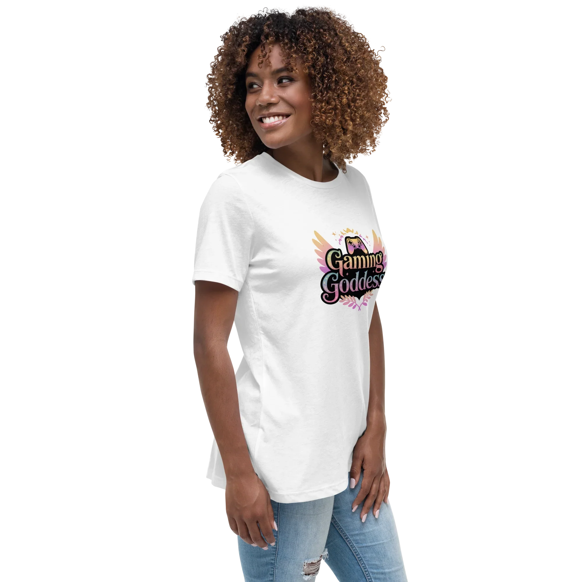 Gaming Goddess Tee – Winged Gamer Girl Shirt - RaZits